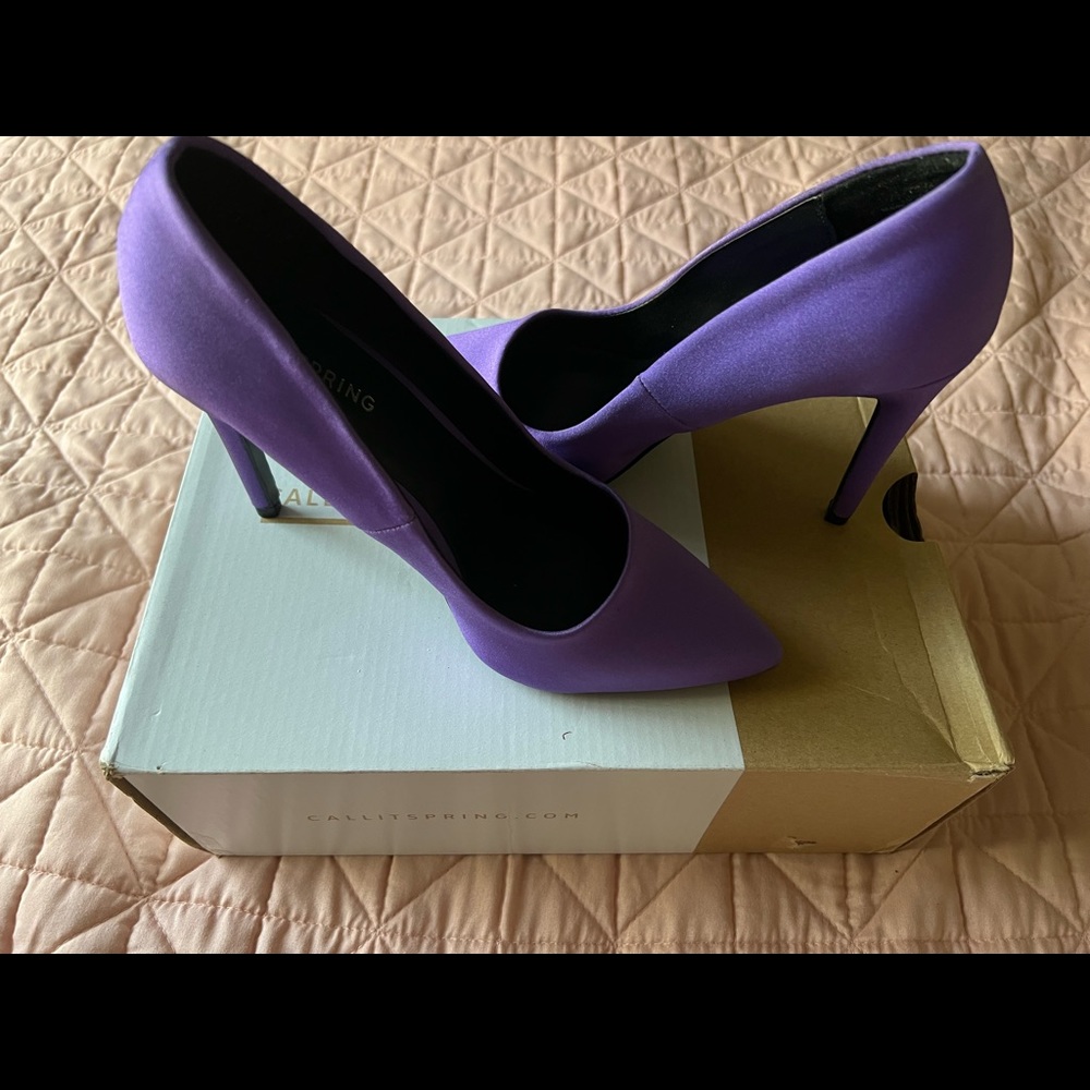 Purple Heels Call it Spring - Picture 2 of 4